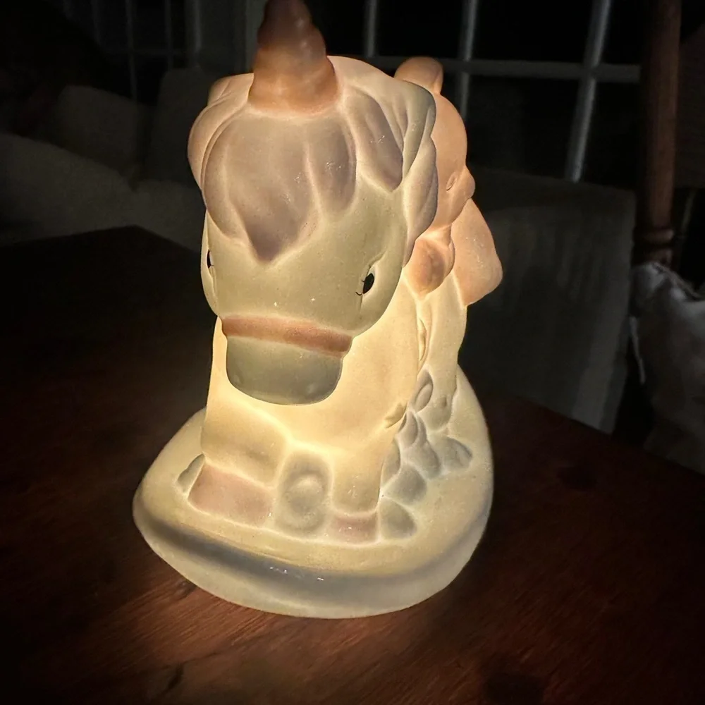 Enesco toddler baby room rocking horse night light with cord